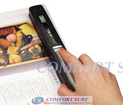 600dPi Mini Portable SkyPix Handheld / Cordless Color Scanner printer